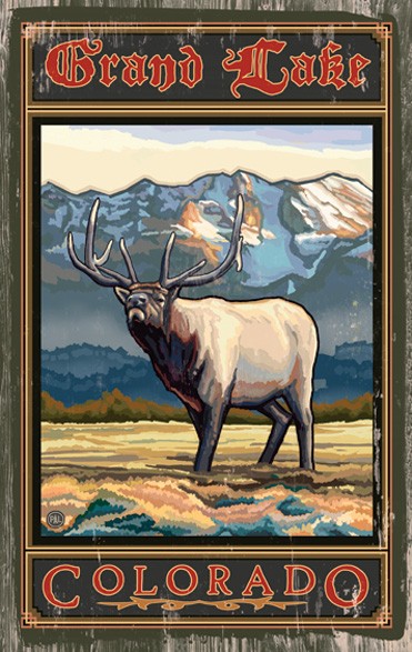 Elk with Mountain View