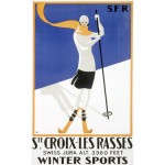 Swiss St Croix Snow Ski Poster