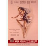 1956 New York City Ballet Poster