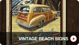 Vintage Beach Signs