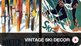 Vintage Ski Decor